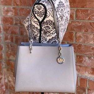 Michael kors Sofia large leather tote bag grey